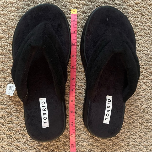 NWT Torrid Size 7 Terry Thong Flatform Sandal Extra Wide Width - Picture 7 of 11
